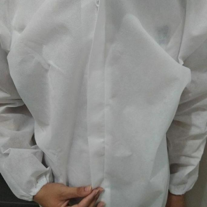 Apd Baju Hazmat Suit Medis Setelan Seragam Medis Bahan Sponbound 75Gsm