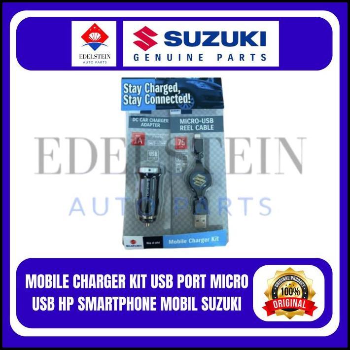 DISKON MOBILE CHARGER KIT USB PORT MICRO USB HP SMARTPHONE MOBIL SUZUKI 