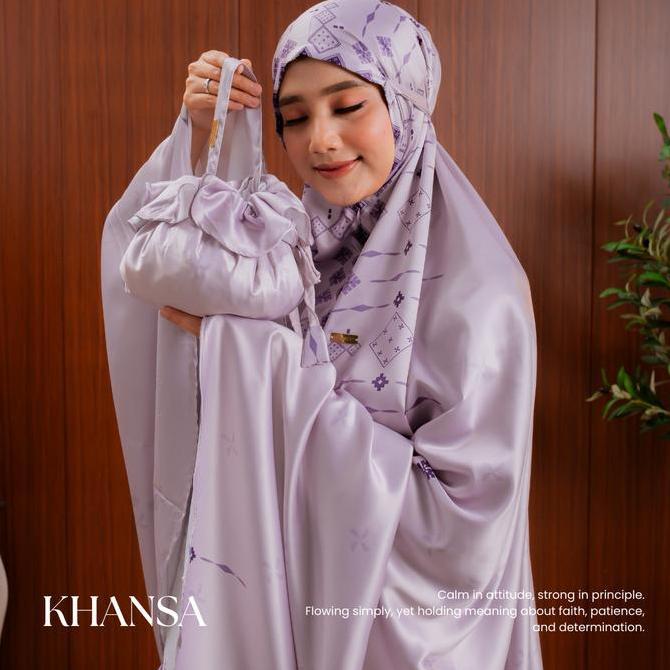 Dthree - Mukena Khansa Series | Mukena Jumbo | Mukena Untuk Tarawih | Mukena Dewasa Mewah 2in1 Premi