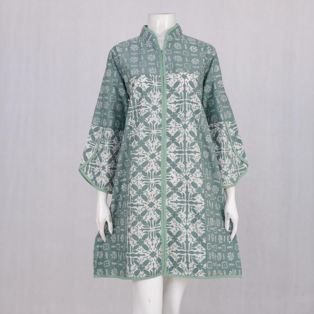 Premium Elzaeda Tunik Batik Jumbo Ld 110, 120, 130, 140, 150Cm Busui Resleting Depan