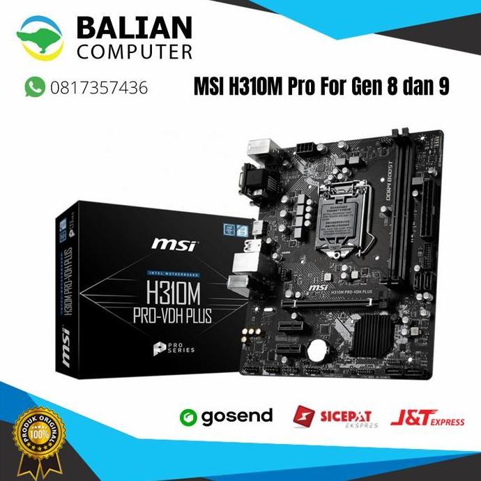 NEW Motherboard MSI H310M Pro VDH LGA 1151