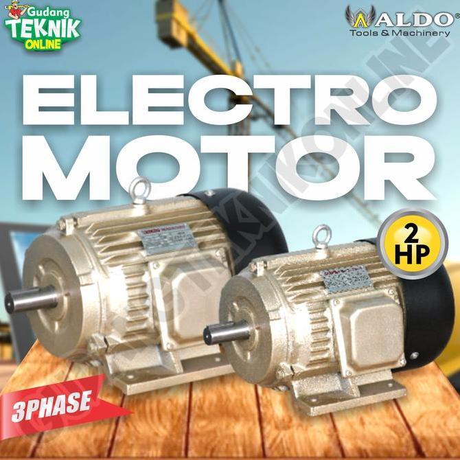 TREBA Dinamo Motor Penggerak 2Hp 4P 3Ph 1400Rpm ALDO / Elektro Motor ALDO 2Hp 3 Phase Dinamo Motor P