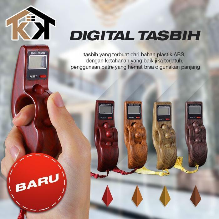 Bisa Cod - (Kk) Terbaru Tasbih Digital Mini Motif Kayu / Muslim Tasbih Digital
