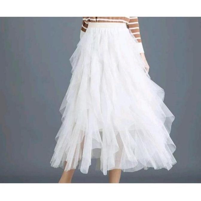 Rok Tutu Tile Tumpuk 3 Susun Import - Rok Tutu Tile Tumpuk Import 1337 LM
