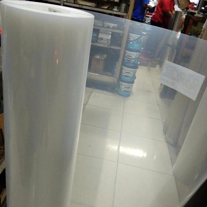 Antimateri- Plastik Tutup Pagar Bening Tebal 06 Mm / Fiber Meteran