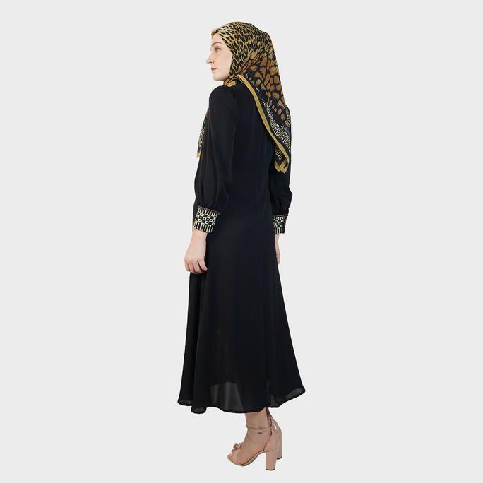 HIKMAT D3040 - Gamis Dress Muslimah Jungle Mirage
