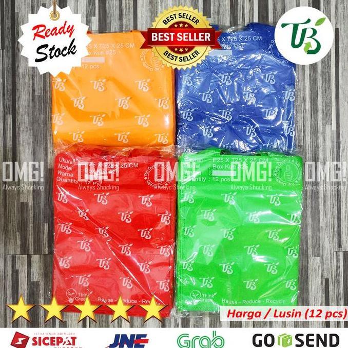 Confezione- Tas Kue Imlek Spunbond 26X26Cm Lapis Legit Goodie Bag Bukan Paperbag