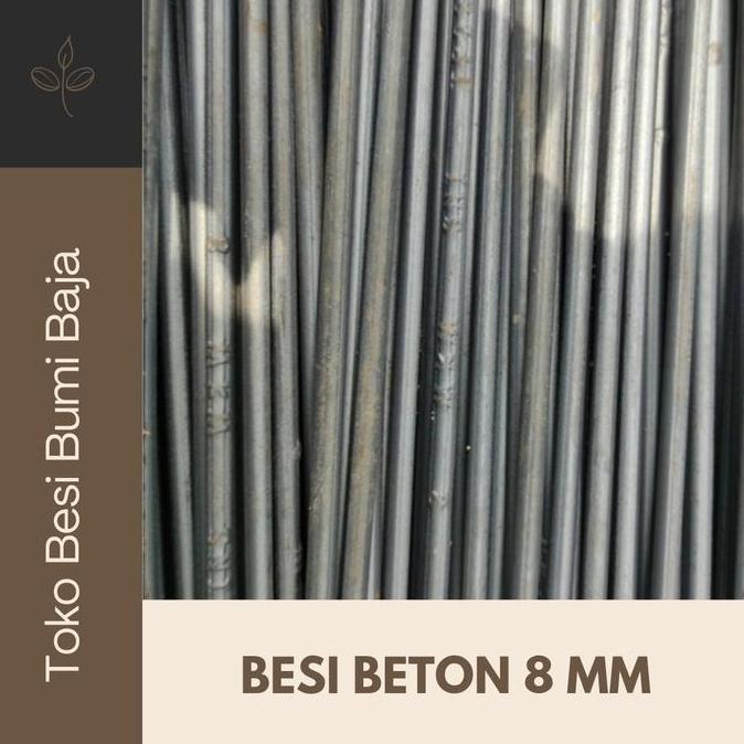Antimateri- Besi Beton 8 Mm Polos / Besi Behel 8 Mm Polos