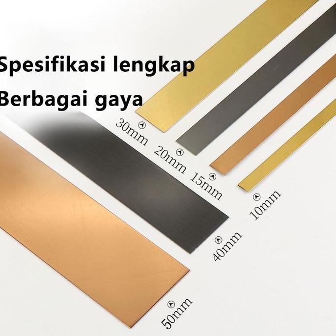 Antimateri- [Vinnatsu]Stainless  Steel Flat Decorative Lines/List Plat Strip Mirror Gold List Plat S