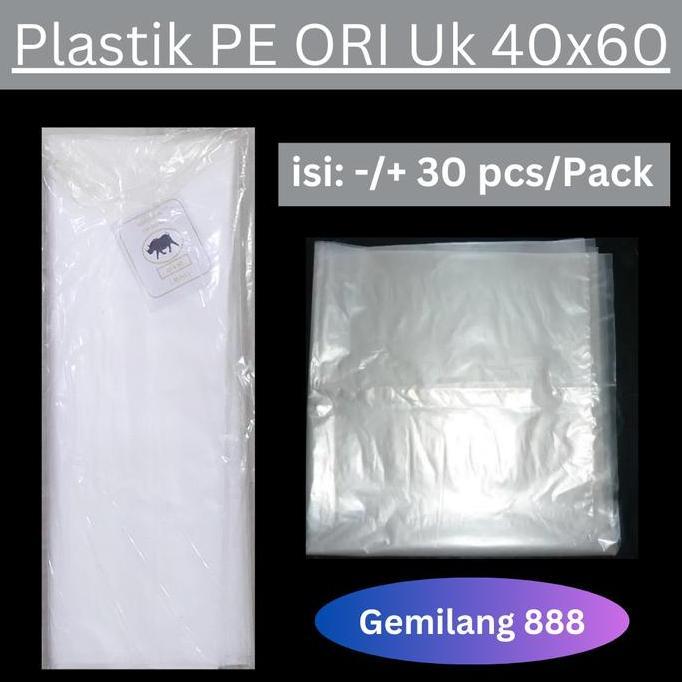 Confezione- Kantong Plastik Pe Bening Uk 40X60, Plastik Bening, Plastik Sayur