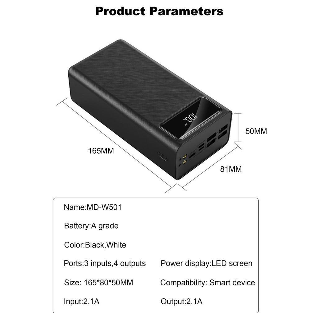 Terbaru 60000Mah Powerbank Fast Charging Full Capacity 4 Usb Charge Ports Pd Fast Charging Power Ban