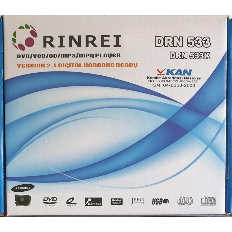 Dvd / Vcd / Cd Karaoke Rinrei Drn533K Mini Player Usb