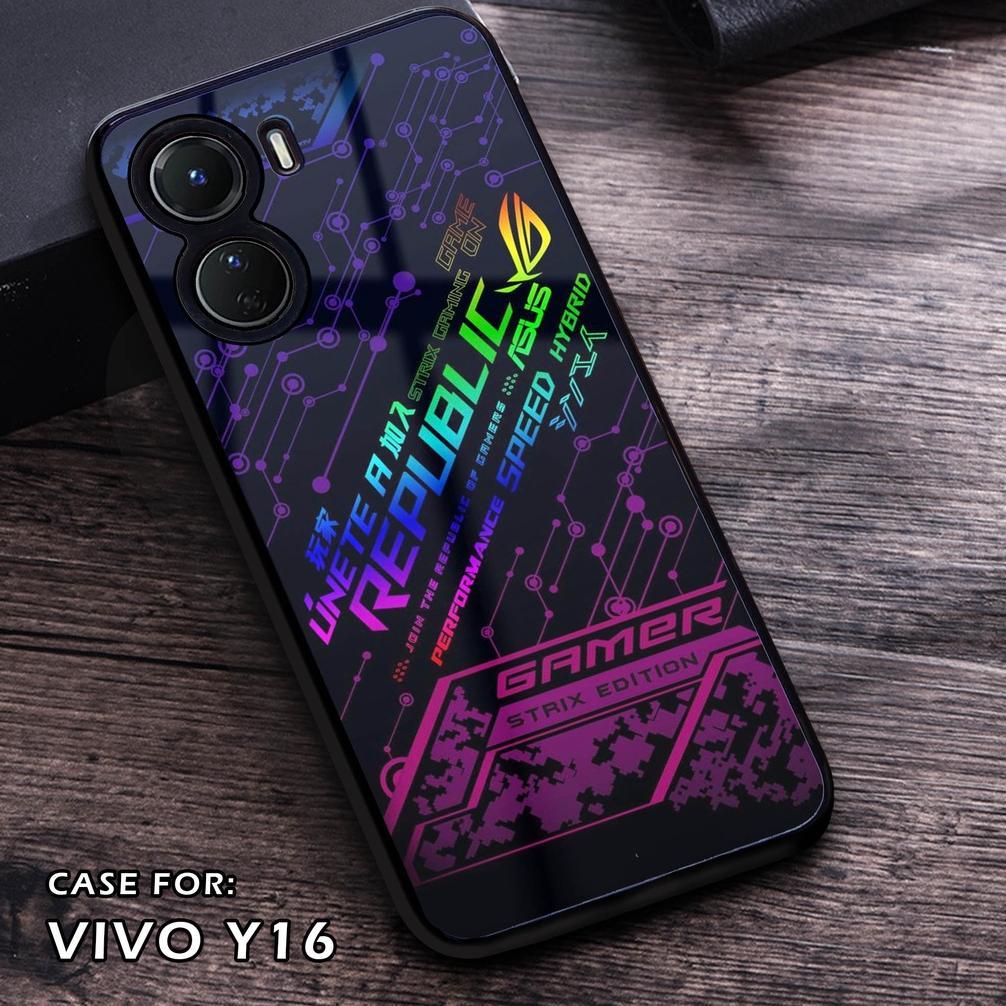 best sale case vivo y16 - fashion case motif rog - casing vivo y16 - case hp vivo y16 - pelindung hp