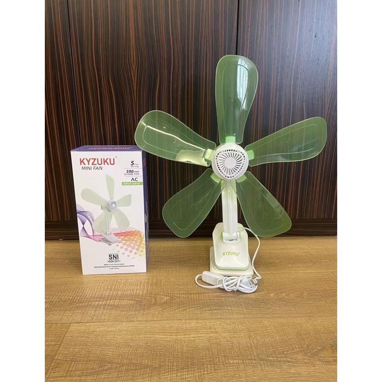 new kipas angin jepit kyzuku 18w, 29w & 39 watt 3in1 ( duduk, jepit & dinding)