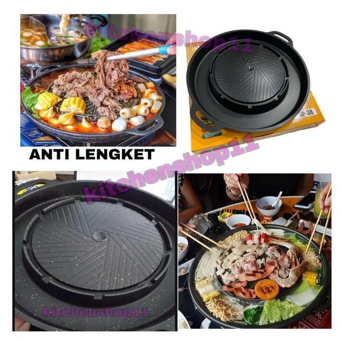 panci shabu grill kompor 2 in 1 / panggangan bbq grill dan shabu shabu BS