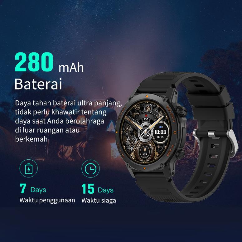 HOT DEALS Morein Plus GT1 Smartwatch - 1.43'' AMOLED | Tahan Air IP68 | Baterai Tahan Lama | 123 Mod