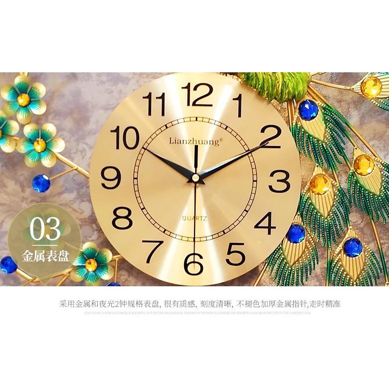 Jam Dinding Merak Hiasan Dinding Dekorasi Ruangan Import