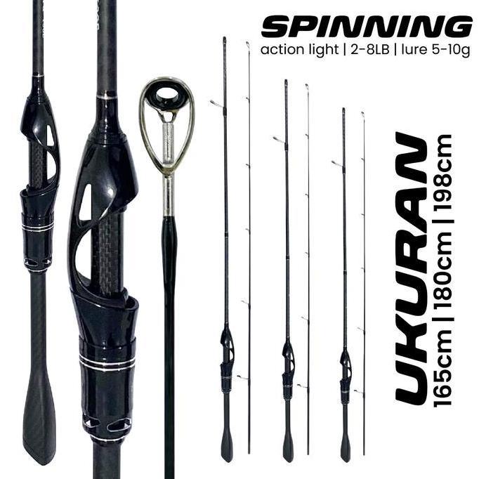 FAJARVEBLO90 - PUSAT ALAT PANCING - 1 SET JORAN PANCING SPINNING CASTING 1.65M 1.8M GAGANG KARBON JO