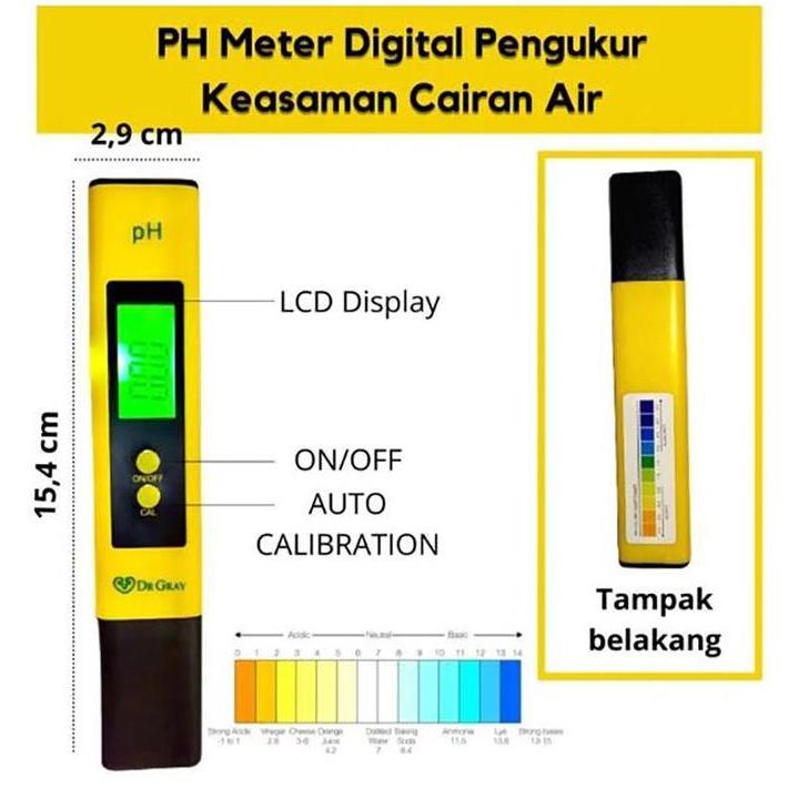Hiyahiya- Alat Ukur Pengukur Tds Ph Temperatur Meter Air Kolam Ikan Hydroponik