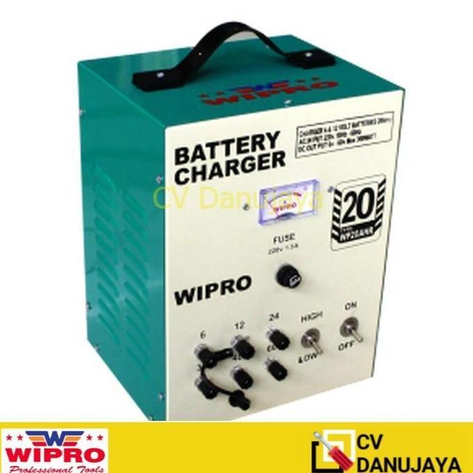 Baterai Charger Ces Cas WIPRO 20A/Charger Ces Cas Aki WIPRO WP 20AHR/Baterai Charger Ces Cas