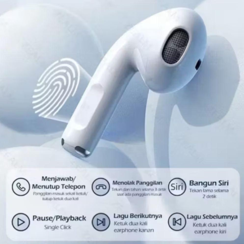 TERBARU TWS Phantom Earbuds Wireless | Bluetooth Integrated Bulit Inn Noise | Earphone Super Bass Ku