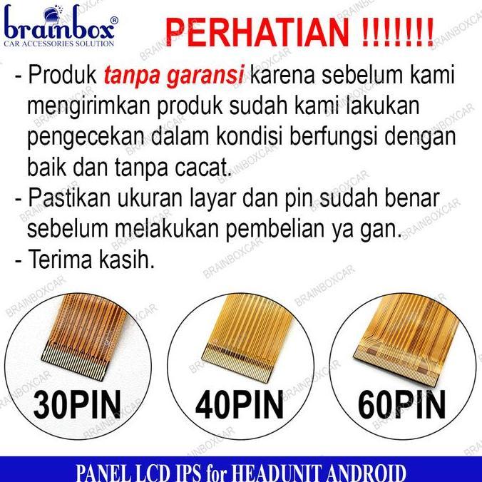 PANEL LAYAR LCD IPS HEADUNIT ANDROID TV MOBIL ORIGINAL DAN TERPERCAYA