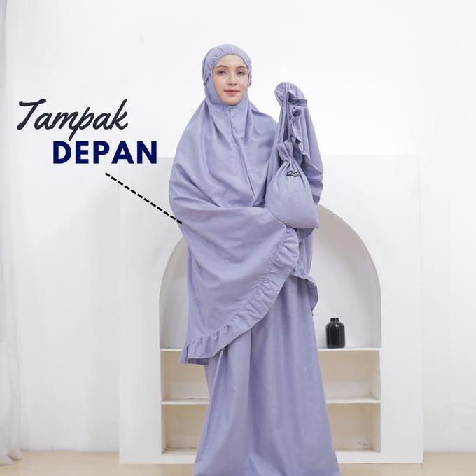 Al Jabari - Mukena Dewasa Jumbo Rempel Mewah Premium Free Tas