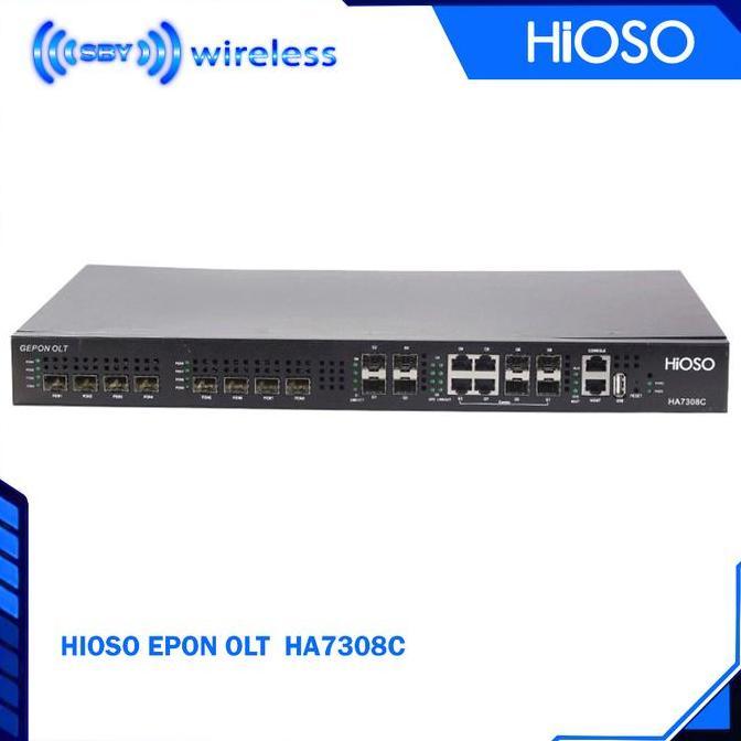 NEW HIOSO OLT EPON HA7308C 8 PON Ports  -  Non SFP  - HA7308 C