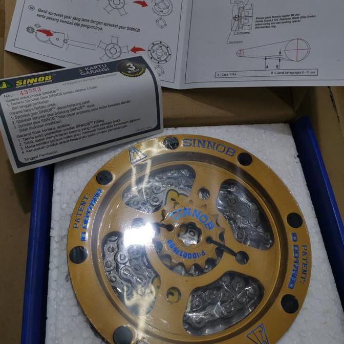 NEW gear set sinnob megapro gold