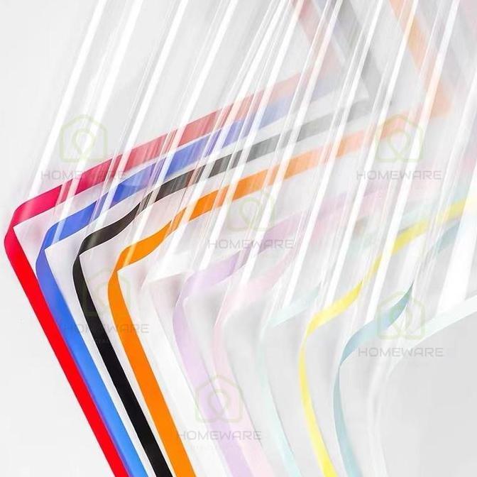 Pacnpac- Flower Wrapping Paper/Flower Wrapping Transparant Line Color Kertas Buket