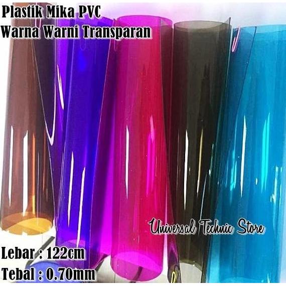 Pacnpac- Plastik Mika Lentur Pvc Warna Warni Lebar 122Cm Tebal 0,70Mm