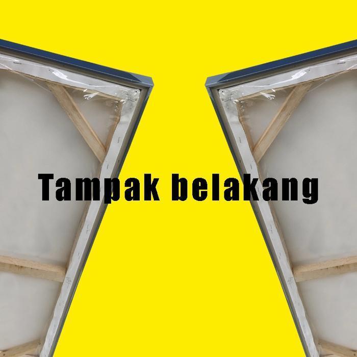 Lukisan dinding kanvas bunga sakura dan burung