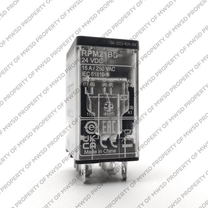 Schneider Relay Plug In 2Co 15A Tanpa Led 24Vdc Rpm21Bd Ready