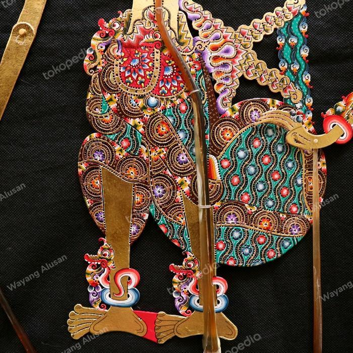 Wayang kulit Kresna Alusan kulit Kerbau Ukuran Standar