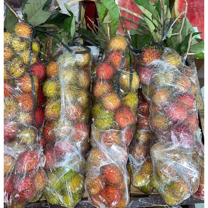 Rambutan Rafiah / rambutan rapiah / rambutan cipelat 1 IKAT Manis Ngelotok Buah fresh segar