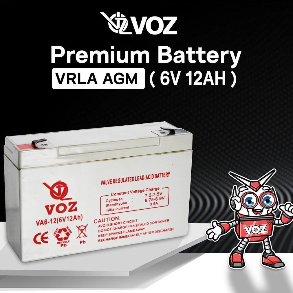 VOZ VRLA 6V 12Ah | Aki Timbangan /Aki kering/Aki VRLA