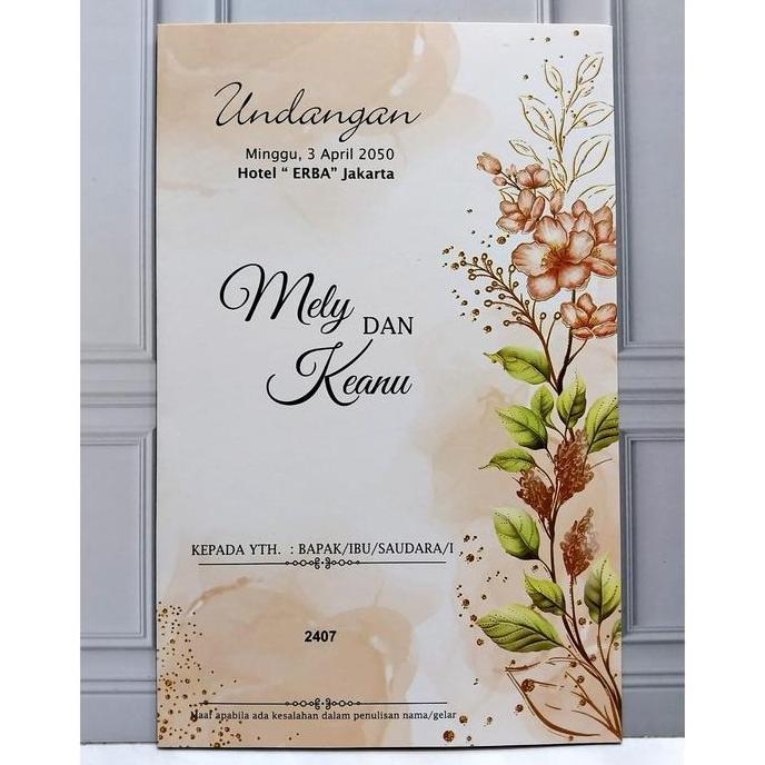 Blangko Undangan Erba 2407 Isi 100 Lembar