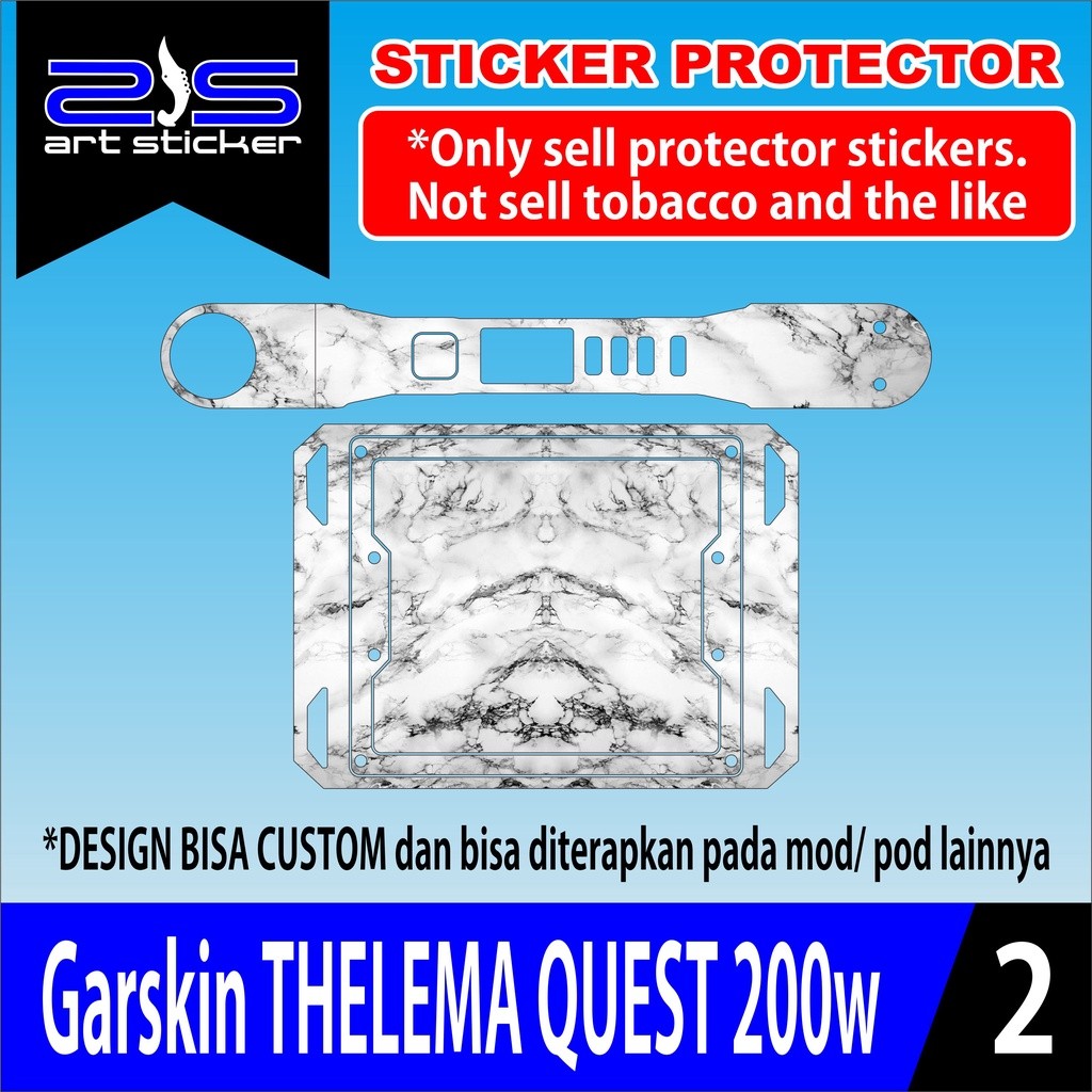 Promo 2Pcs Skin Sticker Garskin Telema Quest 200w Garskin Case Stiker Protector Free Custom COD