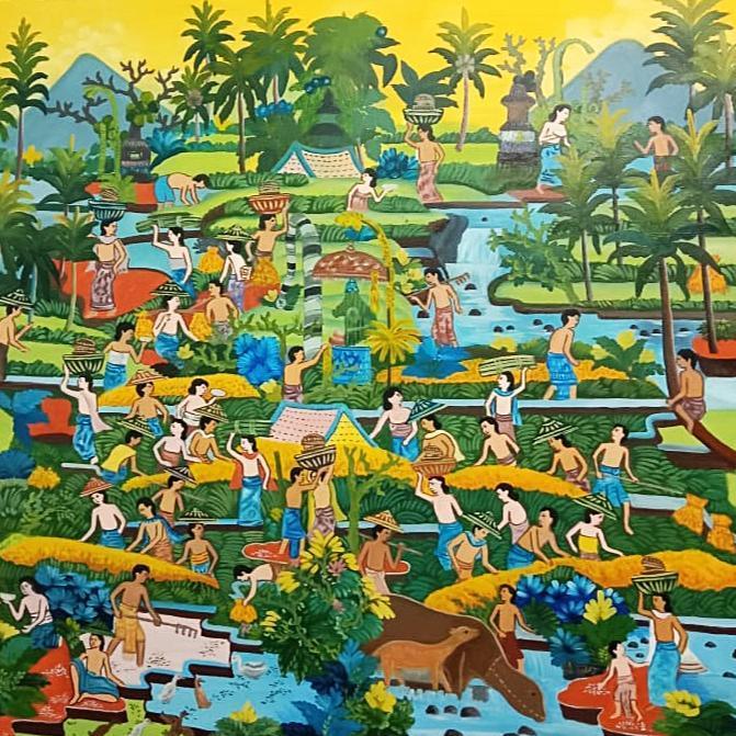 Lukisan Pemandangan Bali