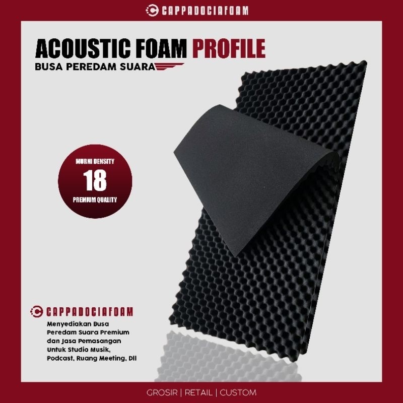 Busa Peredam Premium Egg Foam Busa Telur Peredam Suara