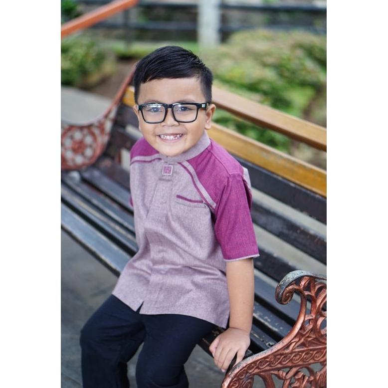 Adhipa Koko Pria Ungu Mauve Burgundy Diskon