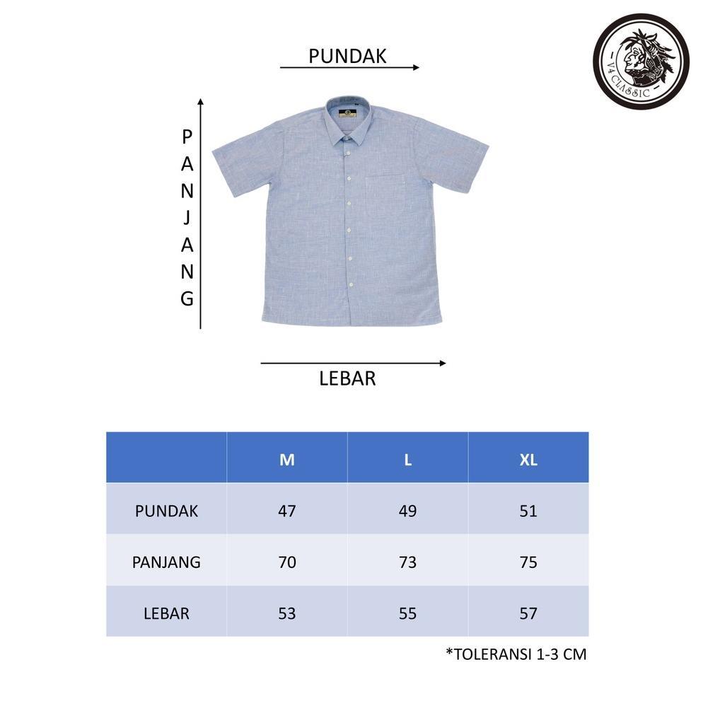 ZELVESSA V4 CLASSIC DARKMAN M L XL 2L 3L 4L 5L - KEMEJA KOKO PRIA KATUN RAMI JUMBO BIG SIZE POLOS LE