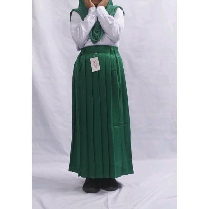 DISKON Rok SD madrasah panjang rempel Bawahan Wanita Hitam Casual Remaja DISKON