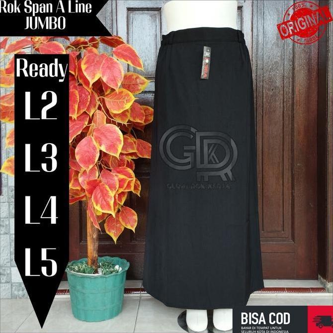 LIMITED EDITION  Rok Kerja Wanita Panjang Rok Hitam Kerja Panjang Rok Jumbo Rok Big Size Rok Kantor 
