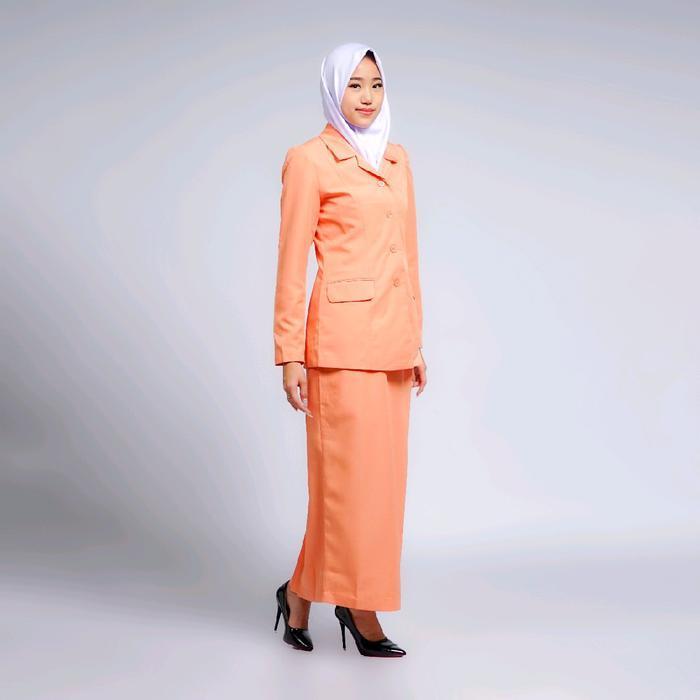 Bisa Cod - Seragam Kerja Kantor Wanita Stelan Blazer Atasan Batik Dharma Wanita Persatuan Dwp Terbar