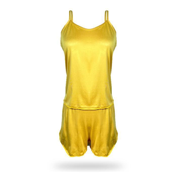 Bisa Cod - [ Redpink ] Stelan Baju Tidur Leisure Simple Basic Fit Singlet Tanktop Summer Musim Wanit