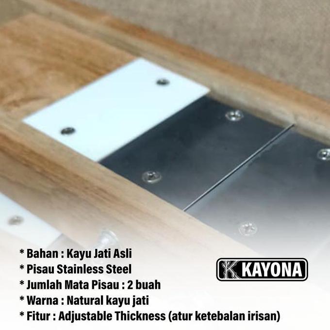 Pemotong Keripik Pisang 2 Mata | Alat Serut Keripik Kayu