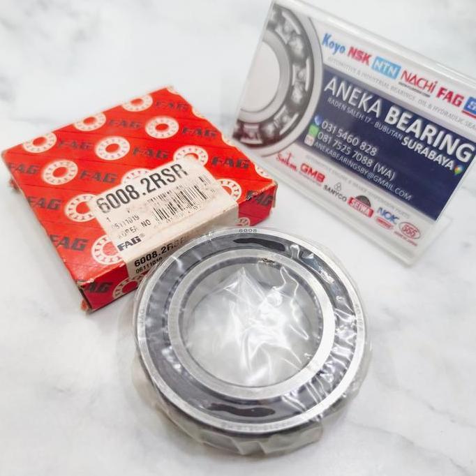 Bearing 6008 2Rs Fag Original Laker Kincir Tambak Mesin 40X68X15 Kualitas Terbaik Harga Termurah