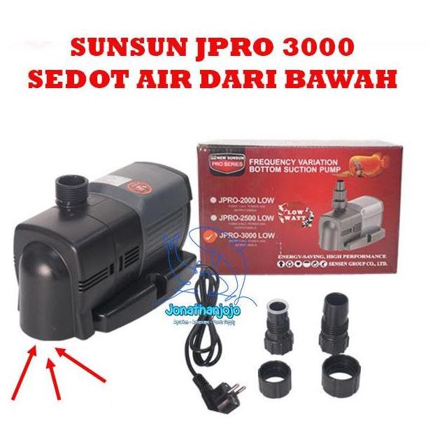 Sakana- Sunsun Jtp Pro 2000 2500 3000 4800 5800 Liter / Jam Jpro / Eco / Low Jpro Sni Original Pompa