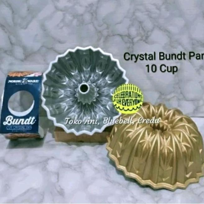 Nordic Ware Crystal Bundt Pan 10 Cup 2.3 Ltr 23.5Cm H 9.3Cm 92877